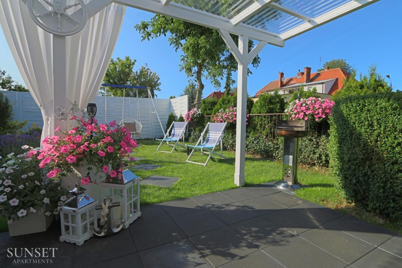 Sunset Apartments - Domek Z Ogrodem Grilem I Parkingiem! Свіноуйсьце Екстер'єр фото